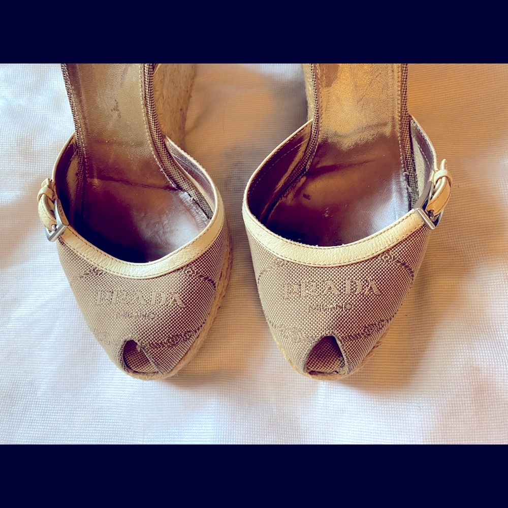 Prada wedge sandals Size 38.5